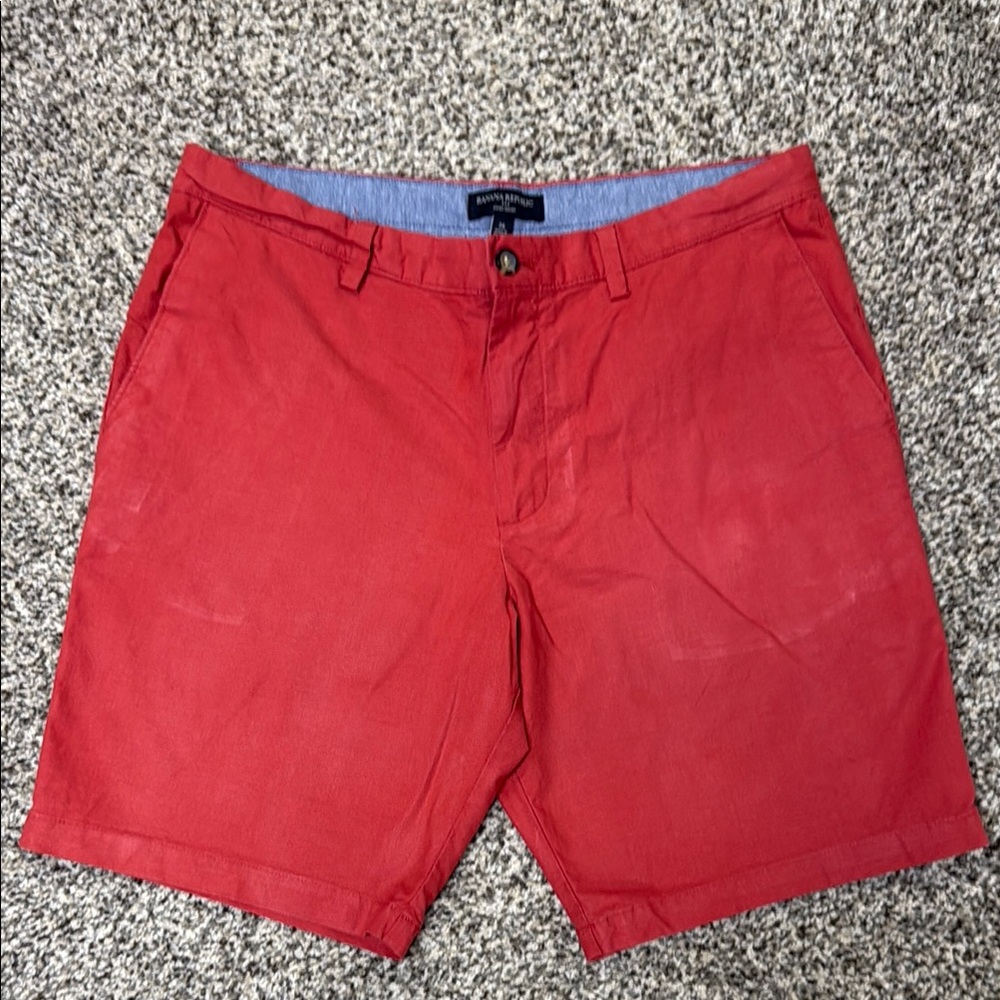 Banana Republic Factory Men’s Aiden Flat Front Shorts Size 36